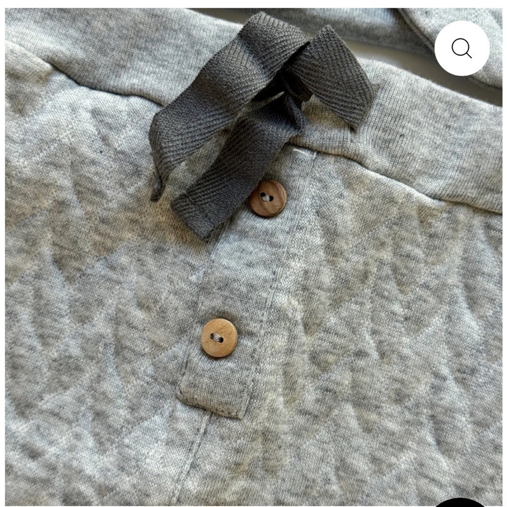 Gray Quilted Baby Outfit by message In A Bottle - Picture 8 of 11